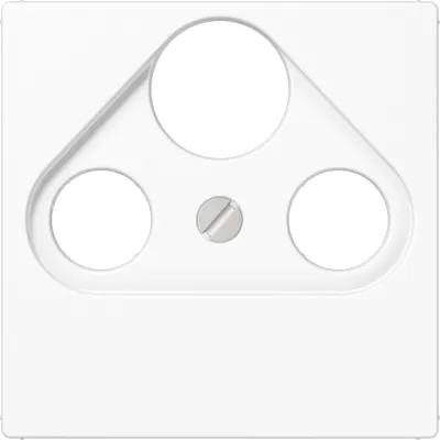 JUNG Abdeckung SAT-TV-Steckdose | bruchsicher | Thermoplast | Schraubbefestigung | alpinweiß