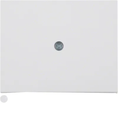 Berker Zentralplatte 10057009 | Kabelauslass UP | K.1/K.5 | 1 Auslass unten | Thermoplast polarweiß glänzend
