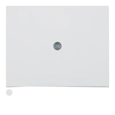 Berker Zentralplatte 10057009 | Kabelauslass UP | K.1/K.5 | 1 Auslass unten | Thermoplast polarweiß glänzend