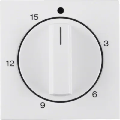 Berker Zentralstück Zeitschaltuhr 15 Min mechanisch | Unterputz | polarweiß glänzend | IP20