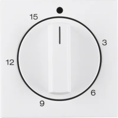 Berker Zentralstück Zeitschaltuhr 15 Min mechanisch | Unterputz | polarweiß glänzend | IP20