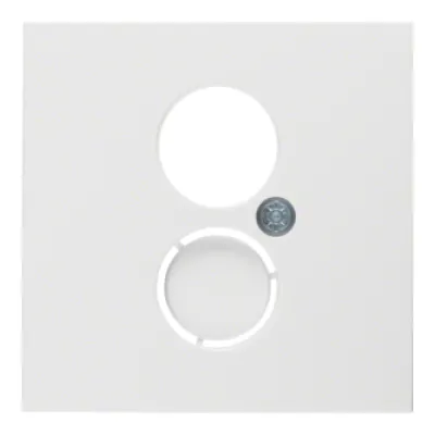 Berker Zentralplatte für Lautsprecher-Steckdose | 1fach | S.1/B.3/B.7 | polarweiß | Kunststoff | Unterputz