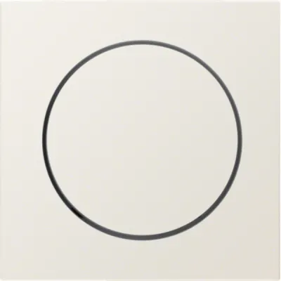 Berker Zentralstück mit Regulierknopf 11378982 | Drehdimmer Abdeckung S.1 | Kunststoff weiß glänzend | Ø 4 mm