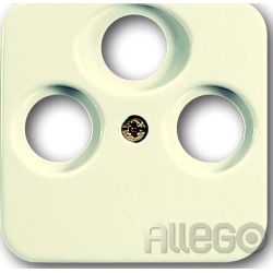 Abdeckung Radio/TV/SAT 3f Busch-Duro 2000 SI, ws