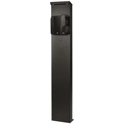 ABL Stele POLEMH1 Art.-Nr. 4011721185705 | Montage für Wallbox eMH1 | LED-Beleuchtung | Metall | Schwarz