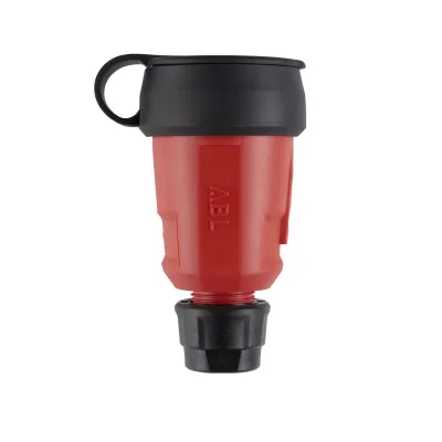 ABL Schutzkontaktkupplung 1580 SK MD rt 100000081 | SCHUKO | IP44 | gerade | Kunststoff Elamid | 16A 250V | rot