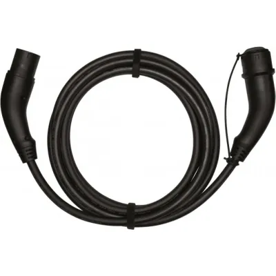 ABL Ladekabel CC3275 Typ 2 auf Typ 2 | 22 kW | 32A | 3-phasig | Mode 3 | 7,5m | schwarz