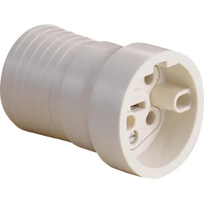 ABL Perilex-Kupplung 2206110 | 3-polig + N + Erde | 16A 400V AC | Duroplast | gerade Kabeleinführung | IP20 | weiß