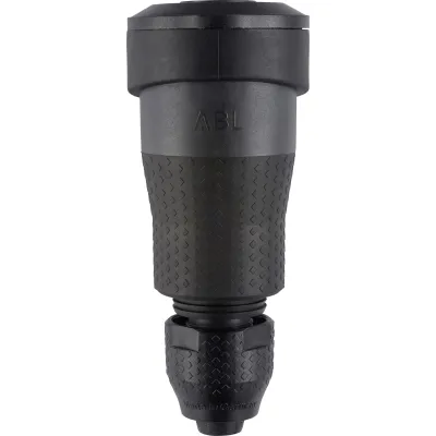ABL Schutzkontaktkupplung Professional 1590 SK | SCHUKO Kupplung | IP54 | Schnellverschluss | schwarz
