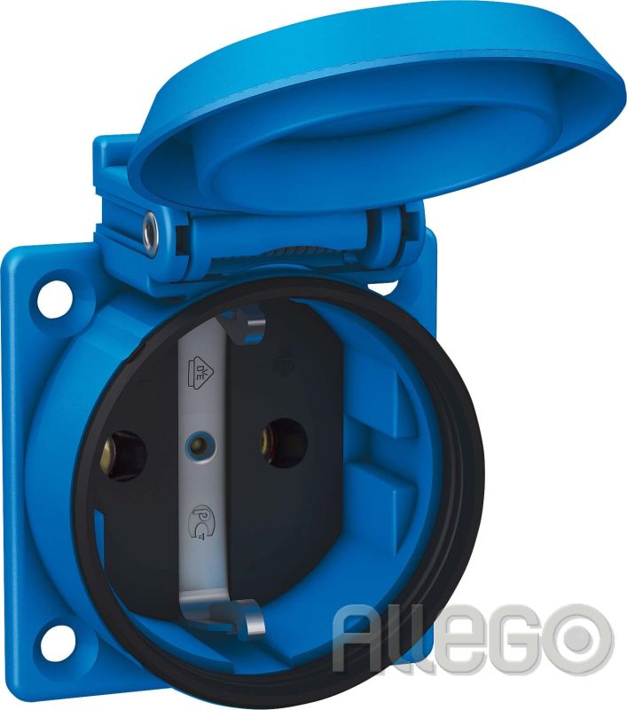 ABL SURSUM Einbau-Steckdose blau, IP54 1561050 - Schalter, Dosen, Rahmen  und Gehäuse