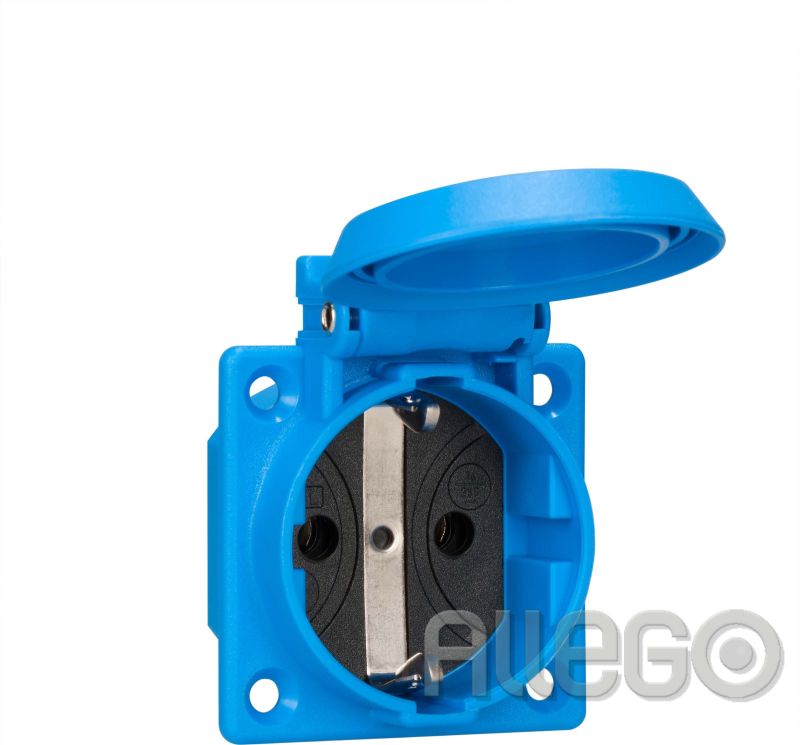 ABL SURSUM Einbau-Steckdose blau, IP54 1661050 - Schalter, Dosen, Rahmen  und Gehäuse