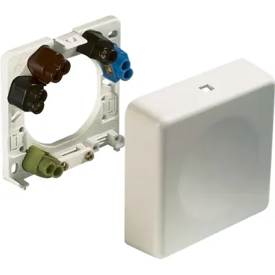 ABL Geräteanschlussdose 2505110 | UP/AP | 5x6mm² Doppelklemmen | Thermoplast | Schraubklemme | IP20 | Weiß