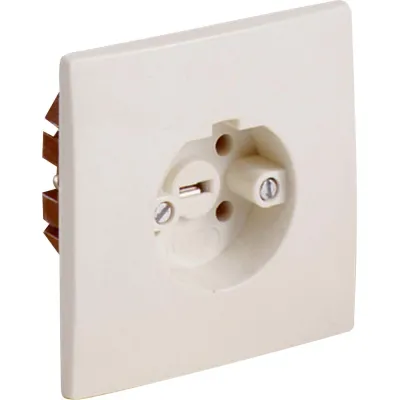 ABL Perilex Unterputz-Steckdose 2421110 | 16A | 3-polig + N + PE | IP20 | Duroplast | Halogenfrei | Weiß