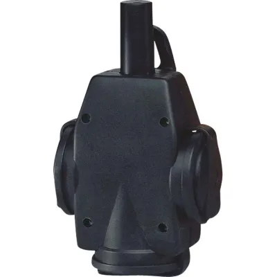 ABL Dreifach-Schuko-Hängekupplung 1473190 | Vollgummi | 3-fach | 16A 250V | IP20 | abgehängt | schwarz