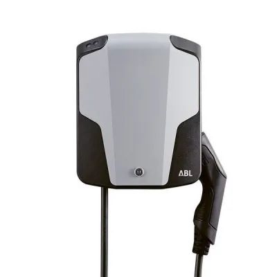 ViD ABL Wallbox eMH1 1W2201 | 22kW 3-phasig | Typ 2 Kabel 6m | FI Typ A | DC-Fehlerstrom | IP54 | grau/schwarz