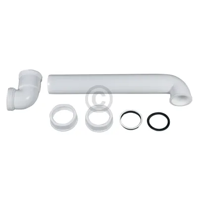 Ablaufbogen 1 1/2" 90° ausziehbar Spülbeckensiphon weiß 22171 9 HandWerk