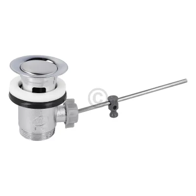 Ablaufgarnitur 1 1/4" mit Exzenter und Stopfen chrom BLUPARTS für Waschbecken