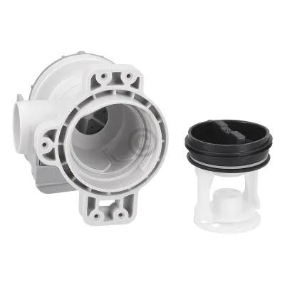 Ablaufpumpe mit Kopf Sieb passend für Amica 1049834 BLUPARTS in Waschmaschine