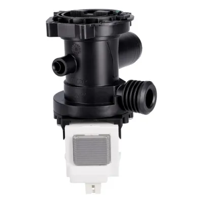 Ablaufpumpe mit Kopf Sieb wie Bauknecht C00507308 für Waschmaschine