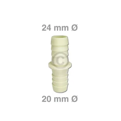 AblaufschlauchVerbinder für 19/22mmØ Bauknecht, Whirlpool, Ikea