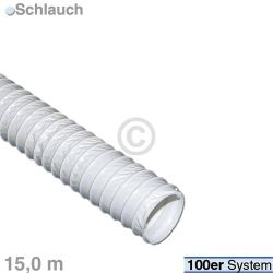 Abluftschlauch 100erR 15m, weiß, Netz