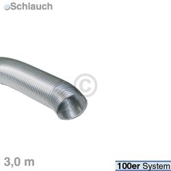 Abluftschlauch 100erR 3m, im Karton Bauknecht, Whirlpool, Ikea