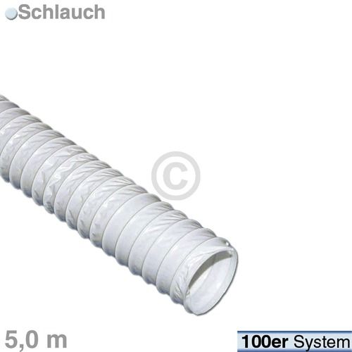 Bild: Abluftschlauch 100erR 5m, weiß, Netz
