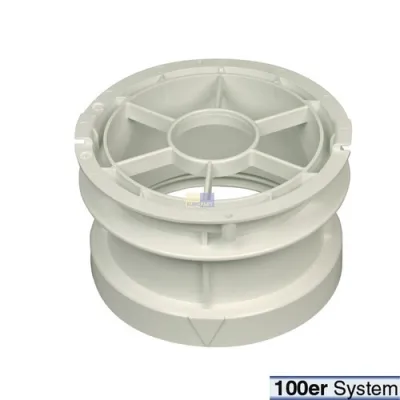 Abluftschlauchanschluss Zanker 125864200/6 für 100er Schlauch Trockner