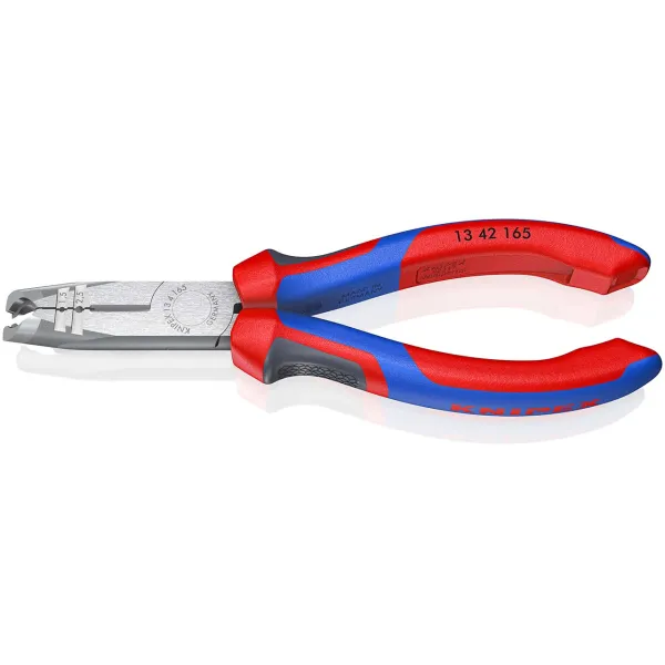 KNIPEX Abmantelungszange 13 42 165 | Abisolierzange 165mm | Für NYM-Kabel 8–13mm | Seitenschneider
