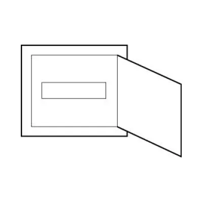 ABN Unterputz-Kleinverteiler A12UP AMIGO | 1-reihig 12TE | IP30 | Kunststoff | mit Tür | 330x310x90 mm | weiß