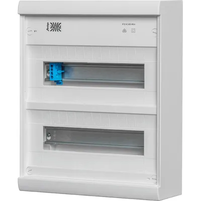 ABN Kleinverteiler Aufputz A24A AMIGO | 2-reihig 24TE | IP30 | Kunststoff | 370x300x106mm | weiß