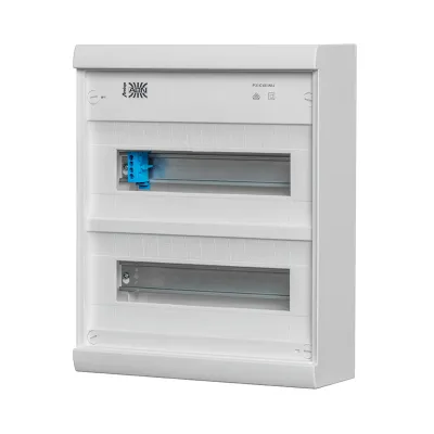 ABN Kleinverteiler Aufputz A24A AMIGO | 2-reihig 24TE | IP30 | Kunststoff | 370x300x106mm | weiß