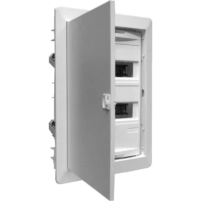 ABN Kleinverteiler Unterputz A24UP AMIGO | 2-reihig 28TE | IP30 | DIN-Schiene | Kunststoff Weiß | 330x435x90mm