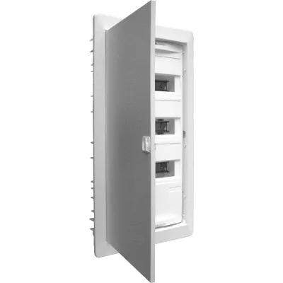 ABN Kleinverteiler Unterputz A36UP | AMIGO 3-reihig 3x12TE | IP30 | Kunststoff | Volltür | 330x585x90mm | weiß