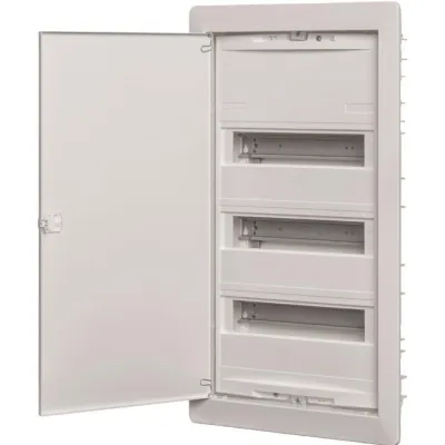 ABN Kleinverteiler Unterputz A36UP | AMIGO 3-reihig 3x12TE | IP30 | Kunststoff | Volltür | 330x585x90mm | weiß