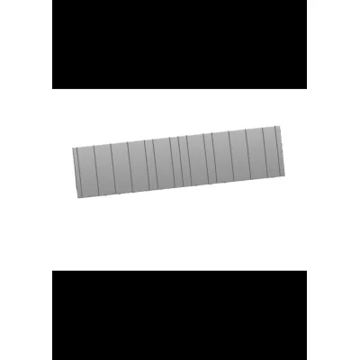 ABN Abdeckstreifen ABNPY66224N10 | verriegelbar | 216x53mm | 12TE | Kunststoff | Set 10 Stück | weiß RAL9002