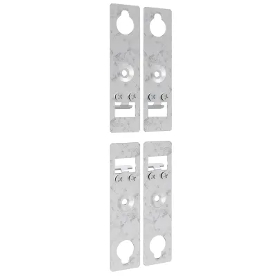 ABN Befestigungslasche ABNRY05002 | Gehäusebefestigung Aufputz IP44 | 4er Set | Stahl | 20x55mm