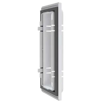 ABN Anschlussflansch ABNRY01001 | gerade | für RS-Gehäuse seitlich | 320x110mm | Kunststoff | unbehandelt