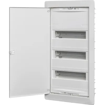 ABN Kleinverteiler A36HW | Hohlwand | 3-reihig 3x12TE | IP30 | mit Tür | Kunststoff weiß | 344x624x90mm