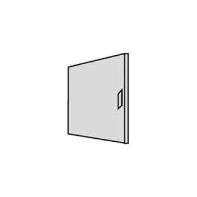 ABN Volltür für Kleinverteiler AT12A | Ersatzteil Tür | 298x189x9 mm | 1-reihig | Stahl | IP30 | RAL 9016 Verkehrsweiß