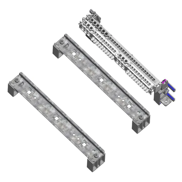 ABN Hutschienen-Set BP101B | für ZV-Felder BH9 Nachrüstung | Universal für GTU10 & ABNRS | inkl. PE- & N-Steckklemme