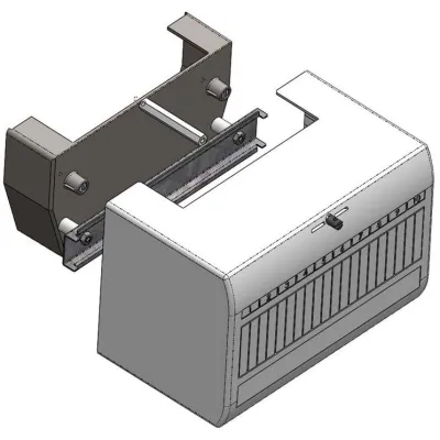 ABN Aufsatz BKE-AZ001-G | BKE-AZ2 10TE eHZ-Zusatzraum | 63A | 230V/400V | geschlossene Haube | weiß