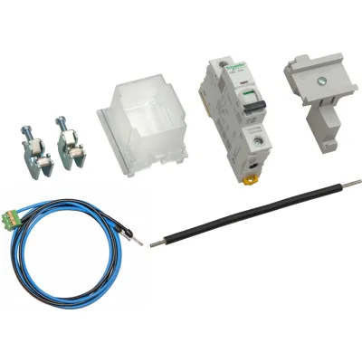 ABN Bestückungspaket Spannungsversorgung BP106XR | LS-Schalter 1-polig B6A | Klarsichthaube | 16mm² Klemmen