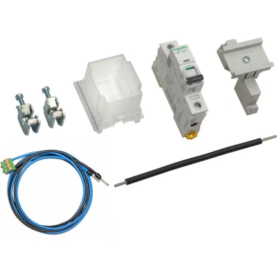 ABN Bestückungspaket Spannungsversorgung BP110XR | 1-poliger LS-Schalter B10A | NAR Montage | Klarsichthaube plombierbar