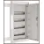 Bild: ABN Flachverteiler UK14 1x4-reihig | Unterputz/Hohlwand | 4 Reihen | 12 TE | Stahlblech | IP30 | 110 mm | weiß RAL 9016