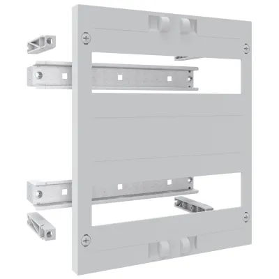 ABN ESPRO-Modul tief MT1220 | Reiheneinbaugerät Verteilerfeld | 2x12TE | 250x300x106mm | Abdeckung mit Ausschnitt | grau