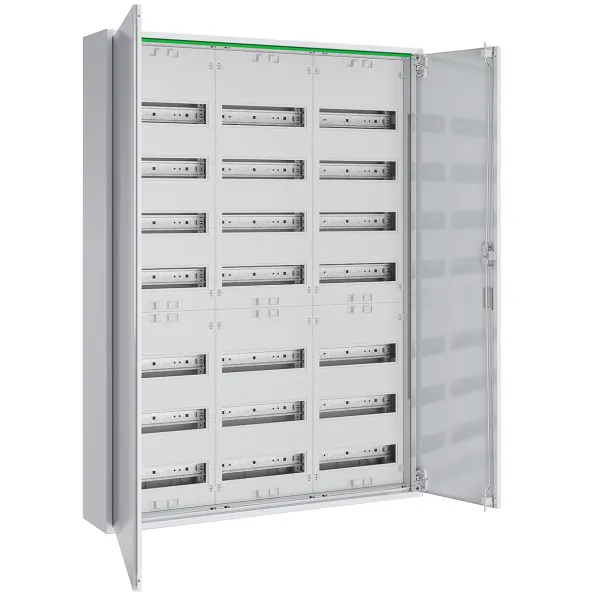 ABN Feldverteiler Aufputz ABNRM307R01 | 21 Reihen | 36 TE | Stahl | 1100x800x170 mm | IP44 | weiß RAL 9016