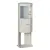 Bild: ABN Freiluftsäule SL115P | Standgehäuse IP44 | 1150x360x360 mm | Kunststoff | Montageplatte | lichtgrau