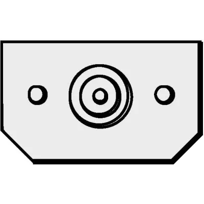 ABN Anschlussflansch GAF4 für Kabel bis 120mm² | Kunststoff | 145x200mm | unbehandelt | gerade | für GAG12