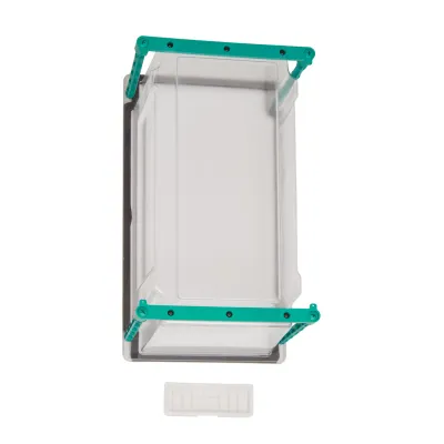 ABN Braun Haube SY450A | Zählerplatzabdeckung IP54 ohne Tür | 450 mm | 3-Punkt-Zählerplatz | Außen | plombierbar